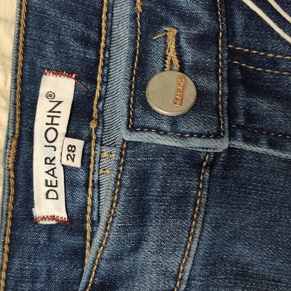 Dear John American Classic Women's Size 28th Medium Wash Denim Blue Jeans - Picture 7 of 12